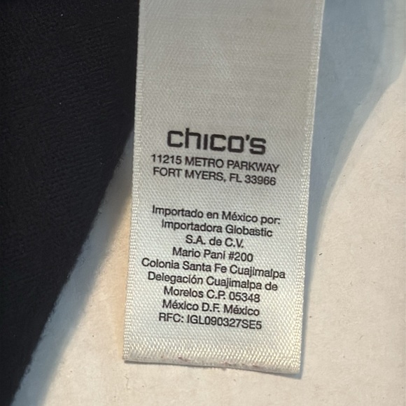 Chico's The Ultimate Fit Black Ponte Wide-Leg Crop Pants Size M/8 - Picture 12 of 15